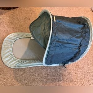 DockATot Cabana Kit Teal 50+ SPF UV Bug Screen Folding Waterproof Beach Pool